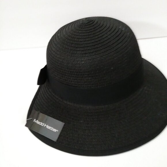 Madd Hatter Straw Black Hat - Picture 9 of 10